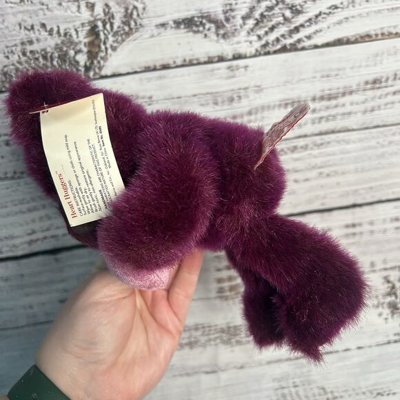 Russ Bear Purple Heart Hugger Berries NEW 8" Pink Heart Purple Teddy Bear - Picture 6 of 13